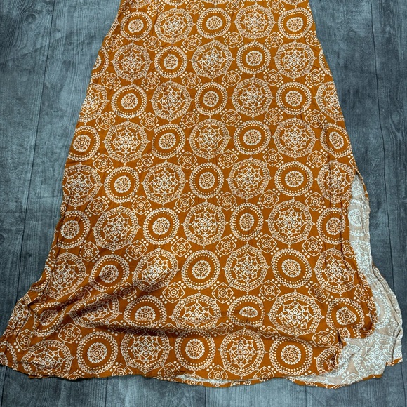 MSK Orange Printed Maxi Dress - Picture 3 of 5